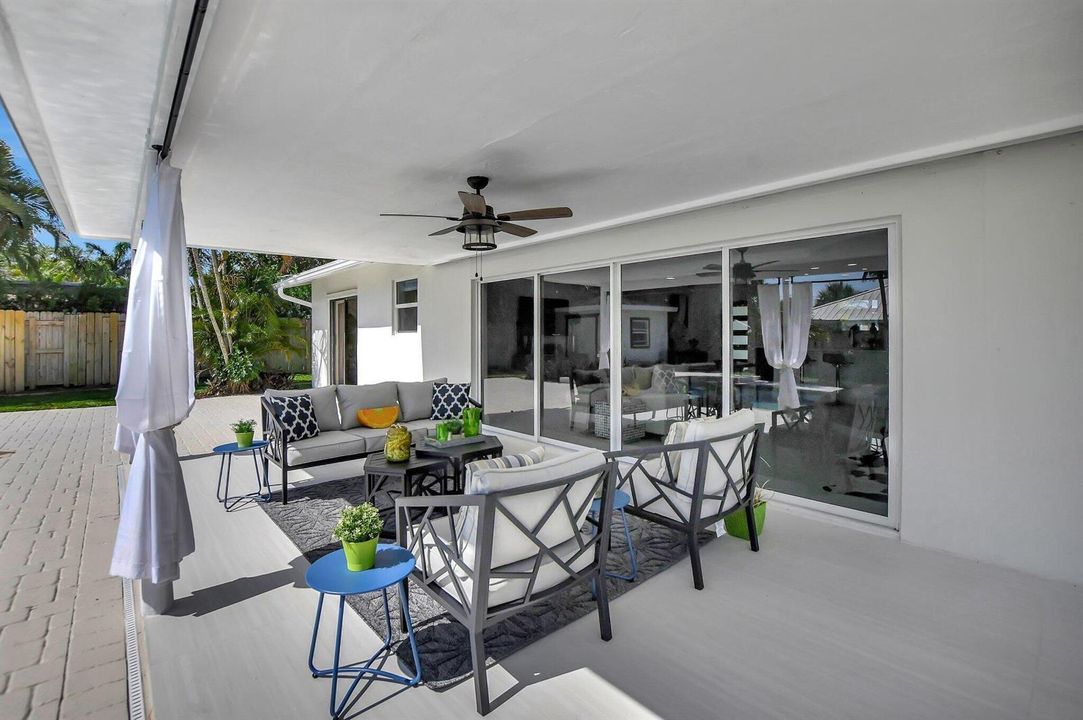 Large Covered Patio Extends Living Area