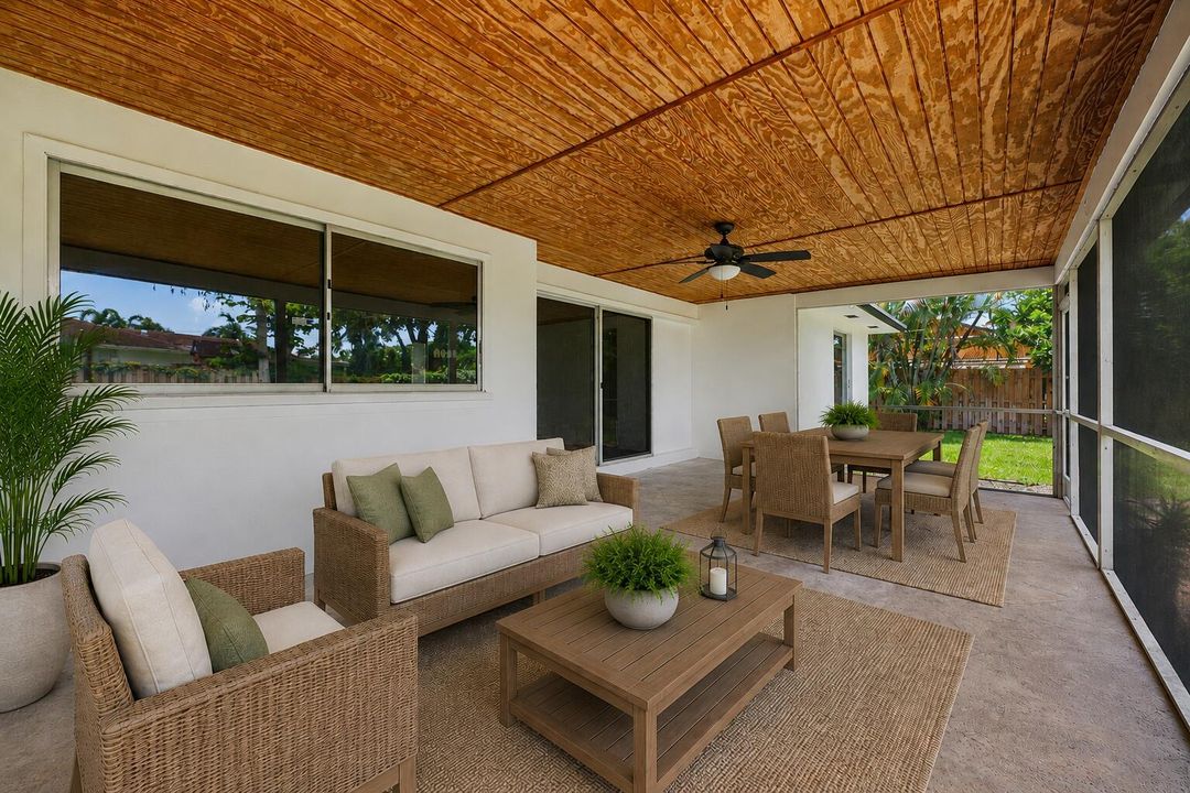 Patio staged 2