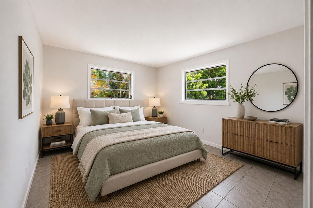 Staged 3rd Bedroom
