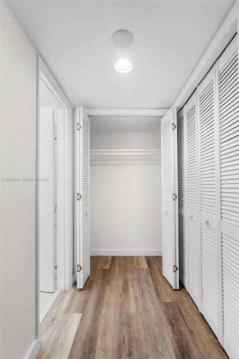 Primary closet