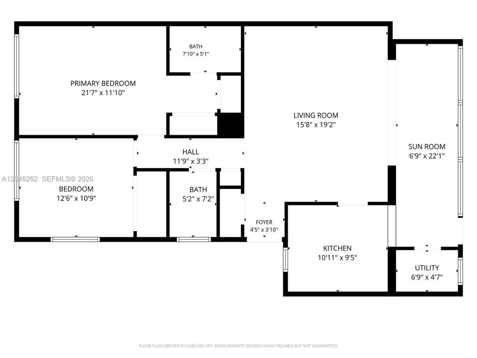 For Rent: $2,350 (2 beds, 2 baths, 1112 Square Feet)
