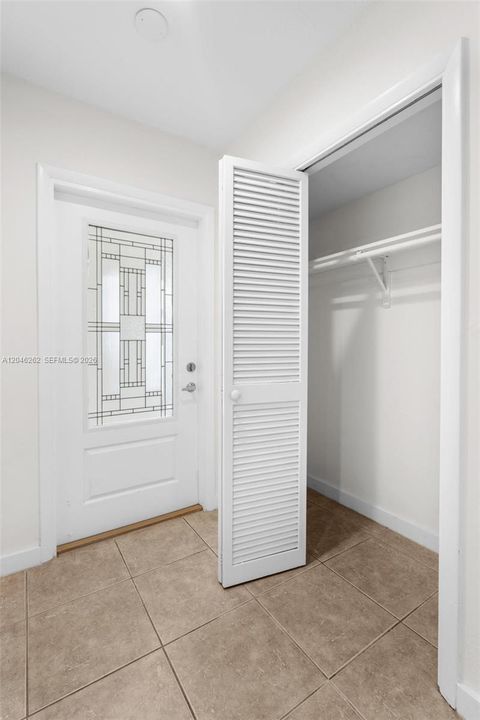 Entry closet