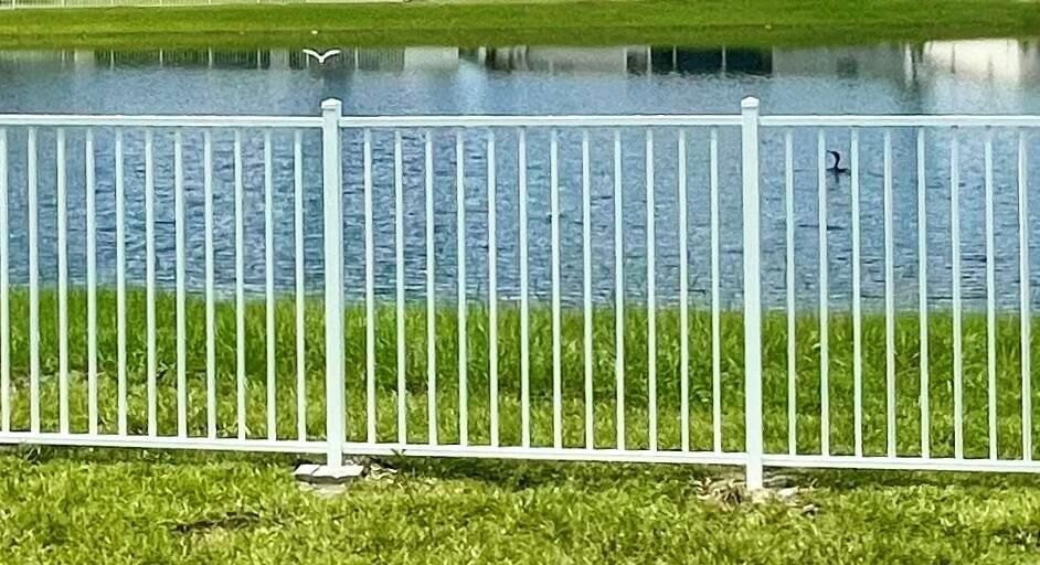 Fenced backyard