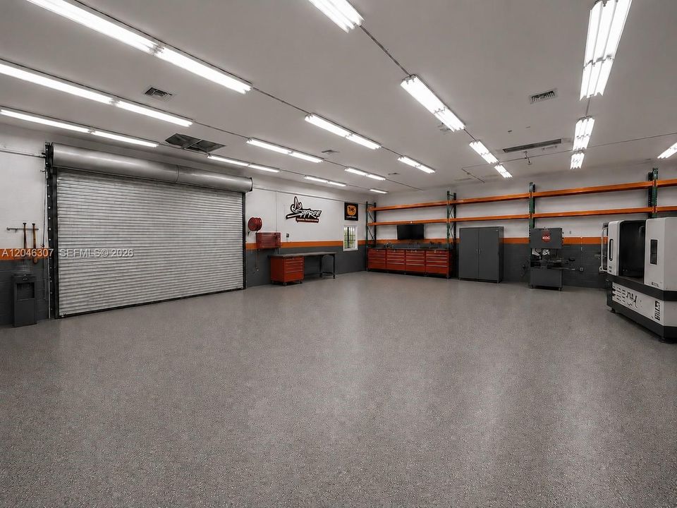 Actual - interior Workshop or Garage