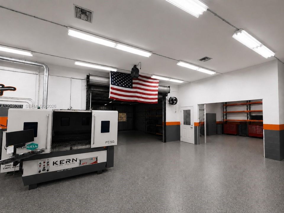 Actual - interior Workshop or Garage