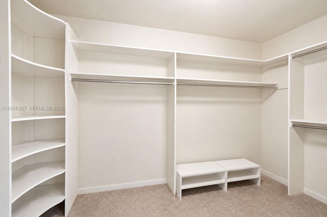 Primary walk-in closet
