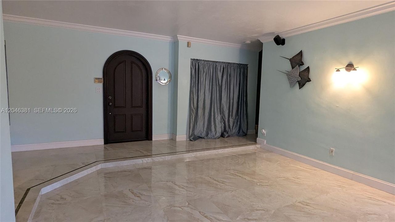Living room, entry way, closet