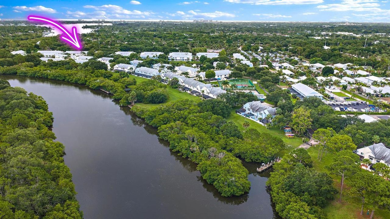 Aerial View of River