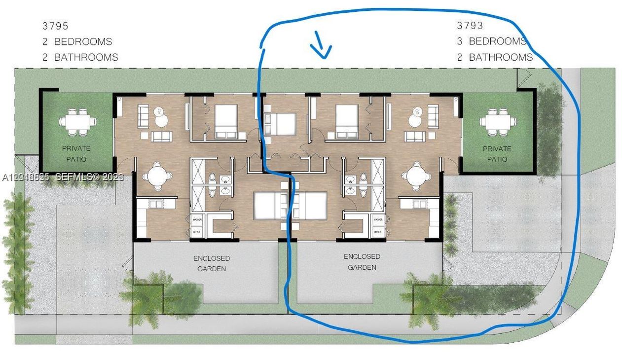 For Rent: $3,700 (3 beds, 2 baths, 1096 Square Feet)