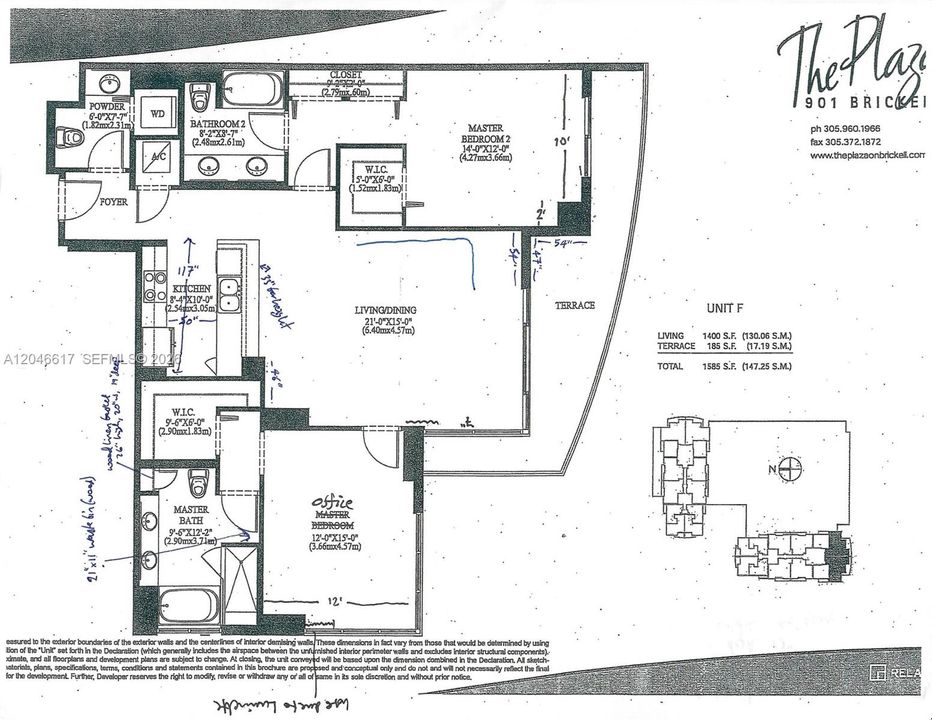 1,585 Square Feet with balcony