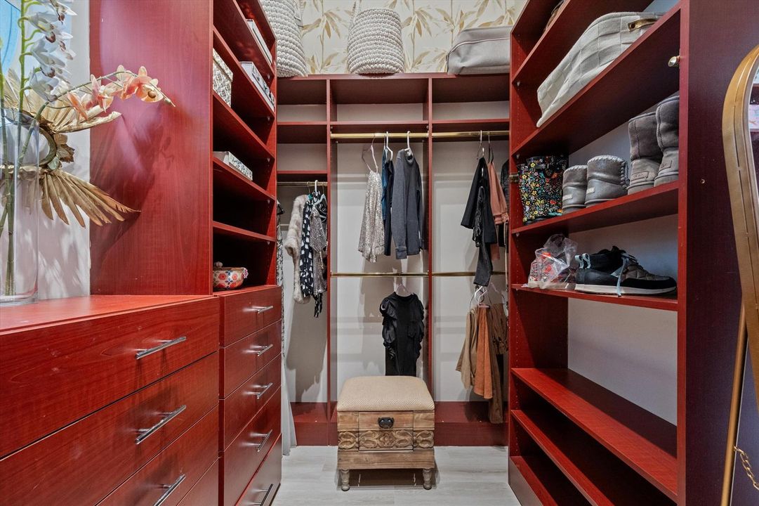 Primary Walk in Closets