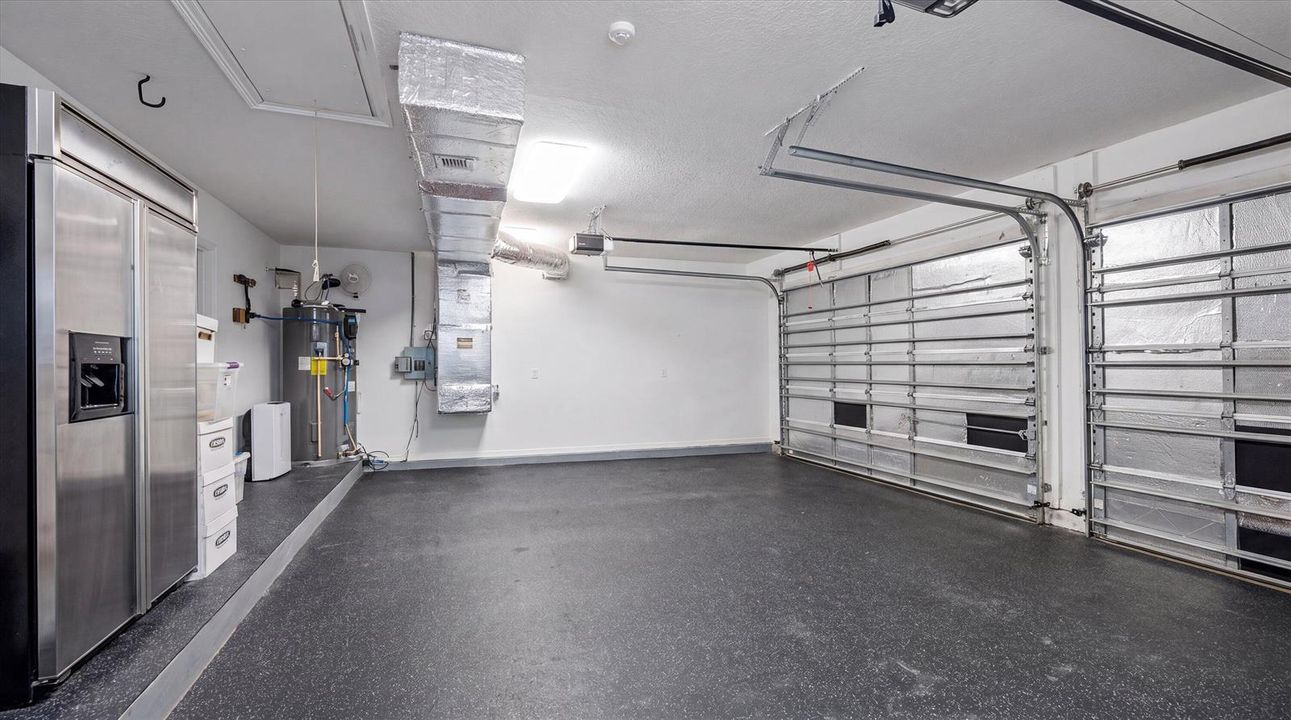 Three Car Garage with AC Unit