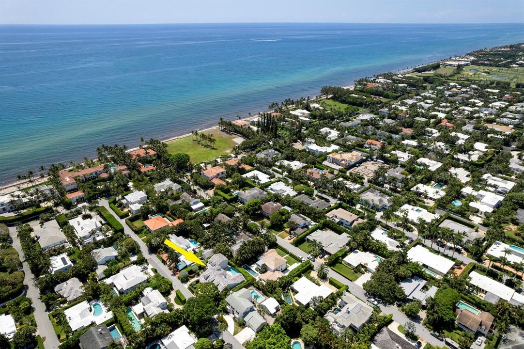 Aerial southeast of home