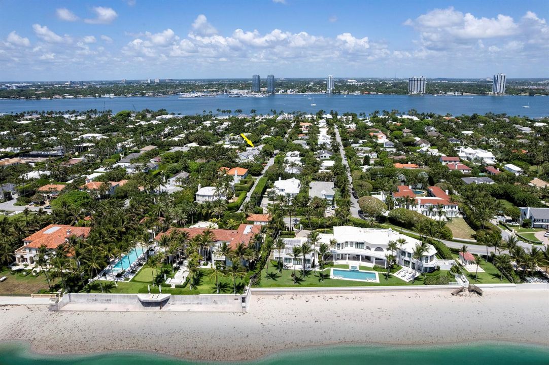 Aerial showing west of home