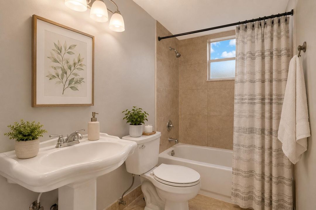 Guest Bath Staged