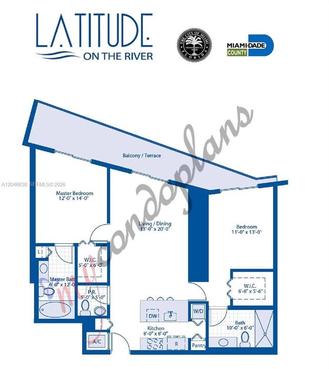 В аренду: $3,700 (2 спален, 2 ванн, 1179 Квадратных фут)