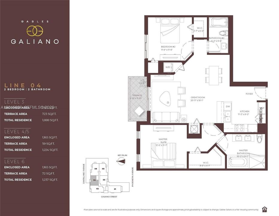 В аренду: $3,650 (2 спален, 2 ванн, 1163 Квадратных фут)