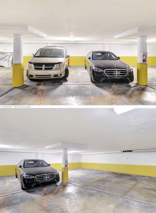 2 Assigned Adjacent Corner Parking Spots