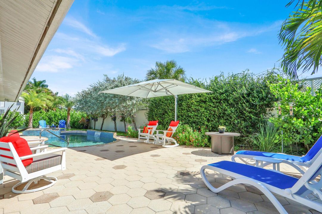 Solar heated pool