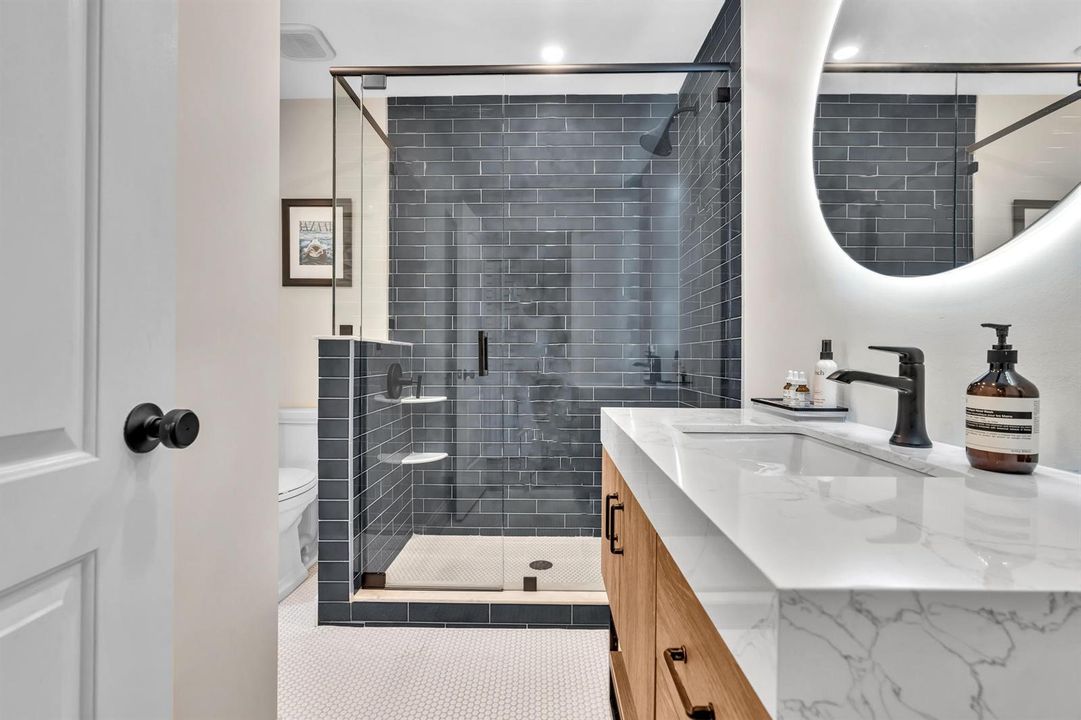 Completely remodeled bath