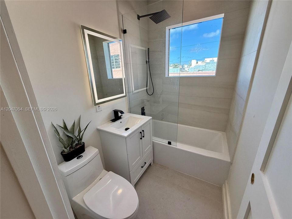 View from laundry closet/hallway