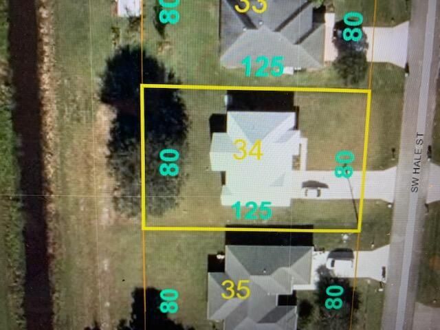 3832 Hale Plot map