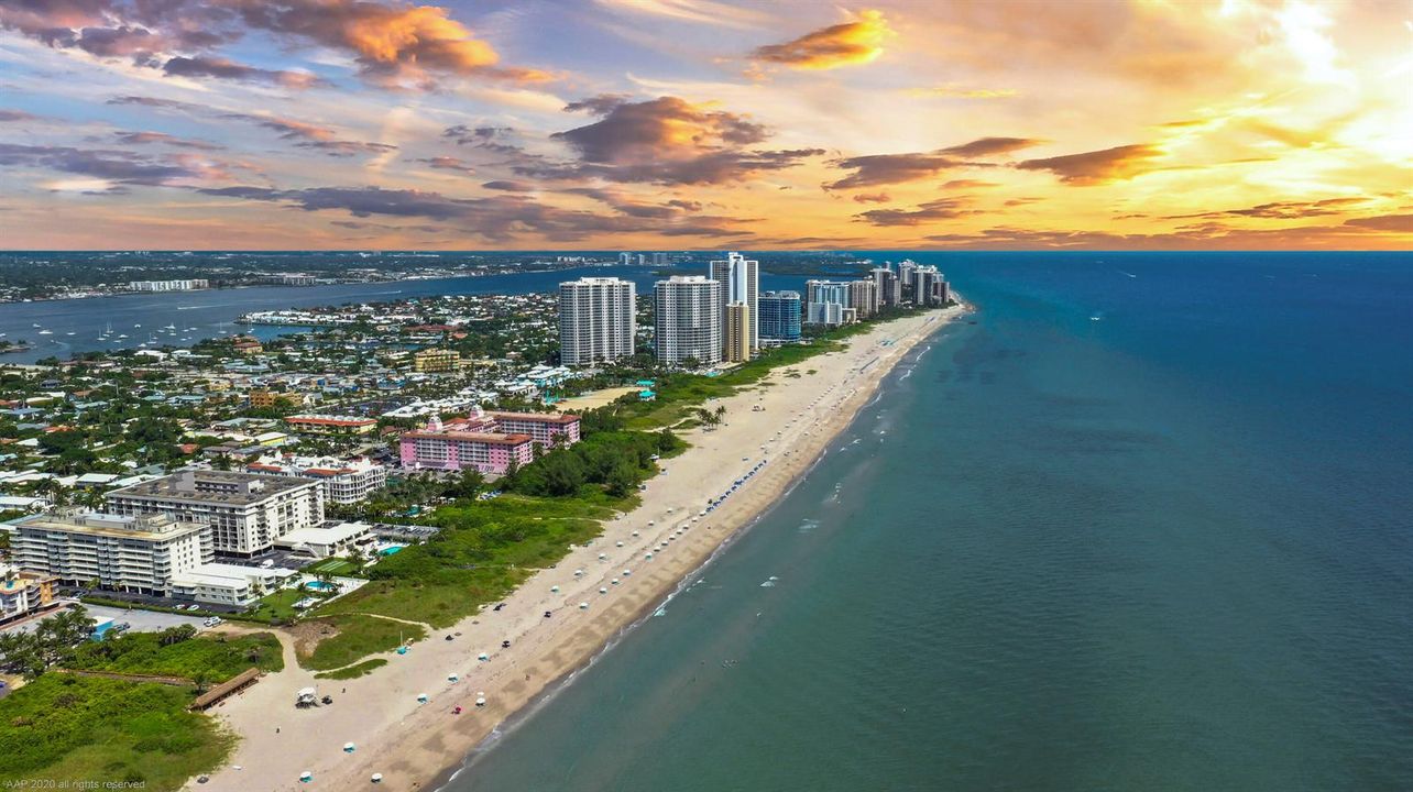 Singer Island aerial north end night 202