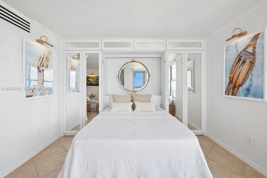 Built-in, custom murphy bed