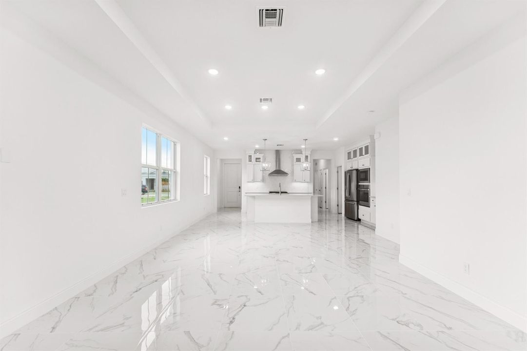 Kitchen, Dining Area & Great Room