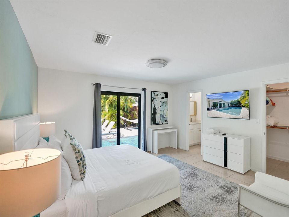 Master Bedroom Elevated TV Lounge View