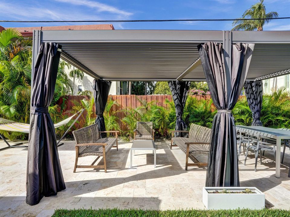 Outdoor Pergola Close Up