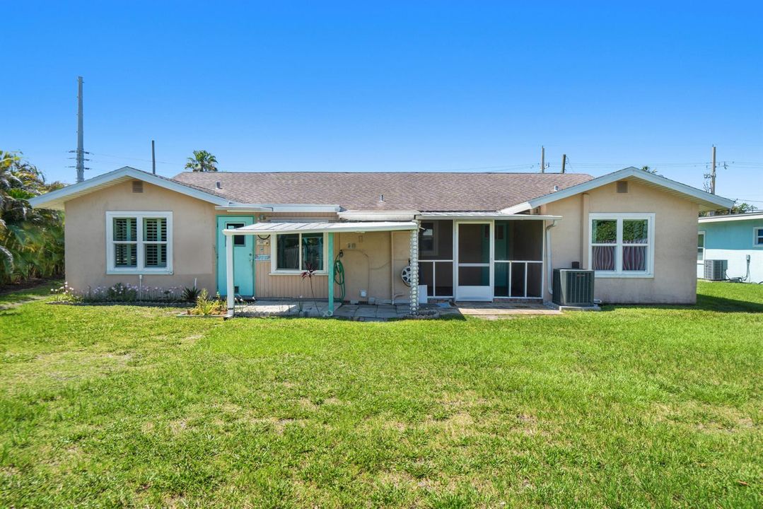 Backside of property