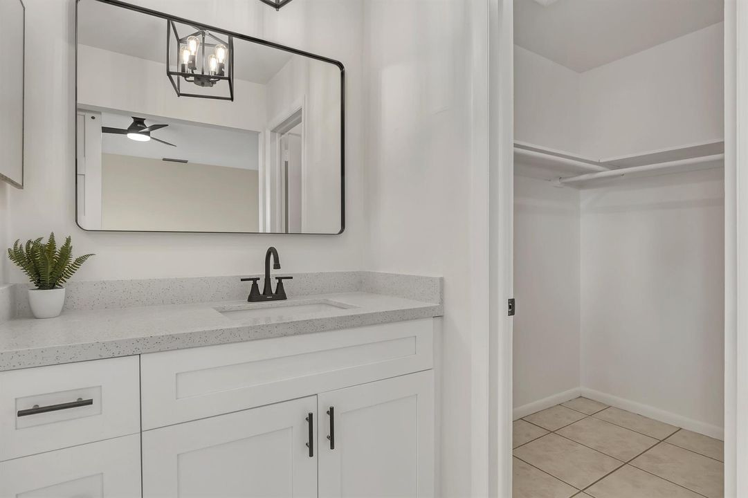 A spa-like space to get ready.