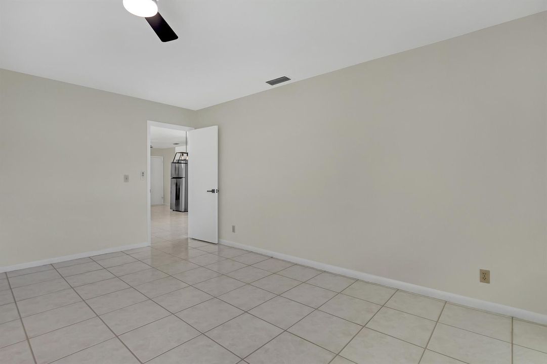 A spacious bedroom, big closet.