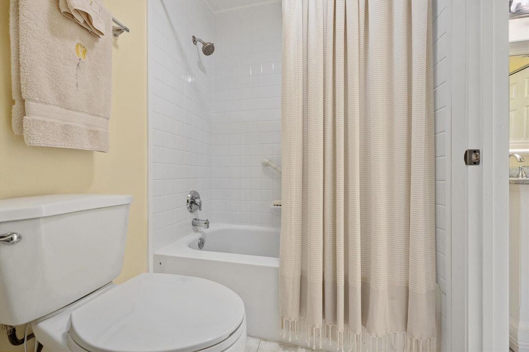 primary bathroom with tub