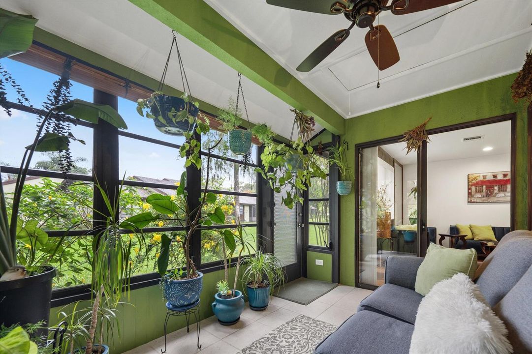 Enclosed back porch