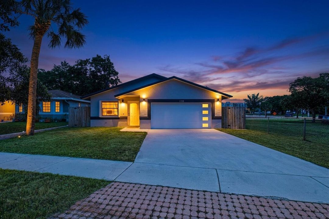 Front home twilight