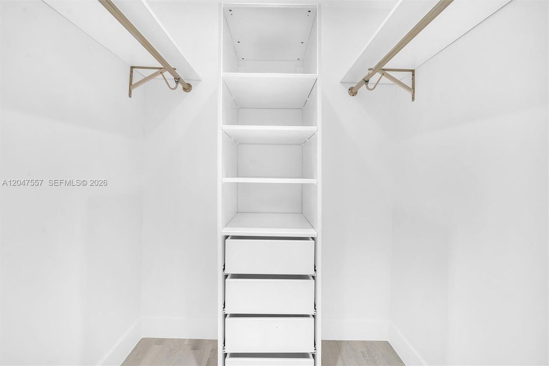 Third bedroom walk in closet