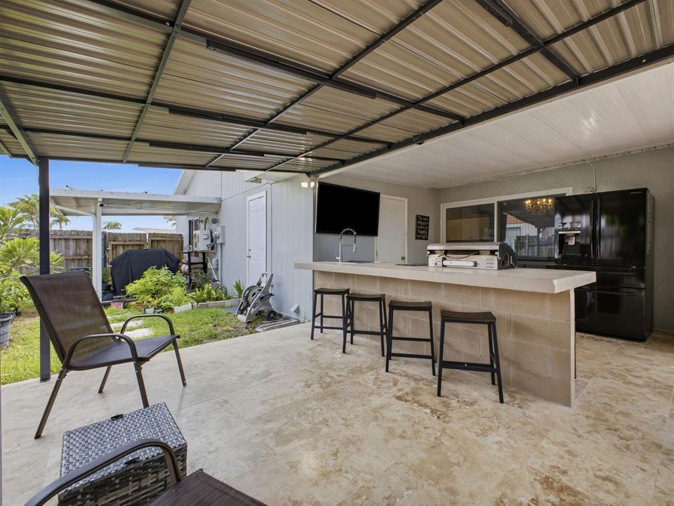 Covered Patio Summer Kitchen