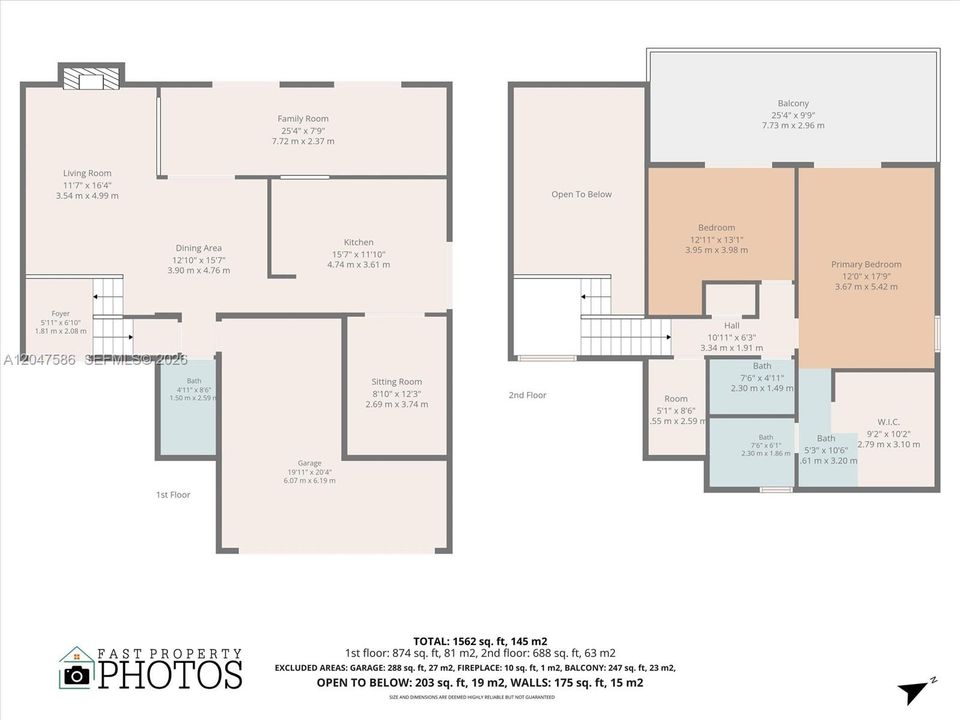 For Sale: $620,000 (2 beds, 3 baths, 1562 Square Feet)