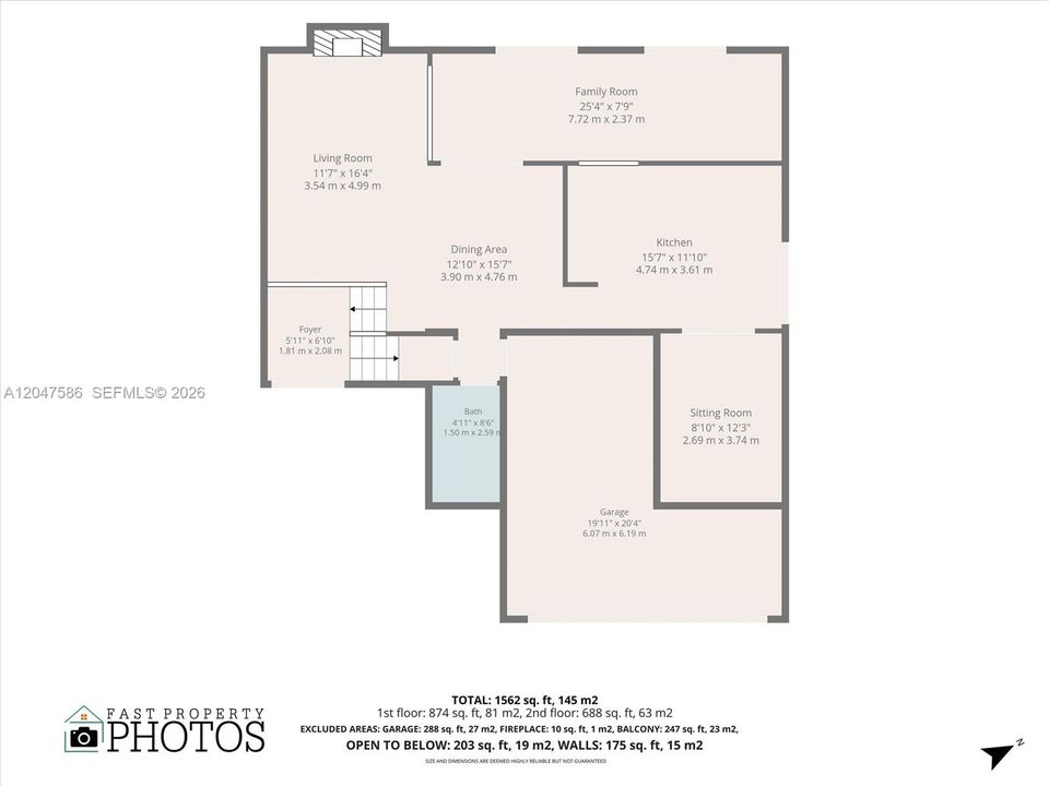 For Sale: $620,000 (2 beds, 3 baths, 1562 Square Feet)
