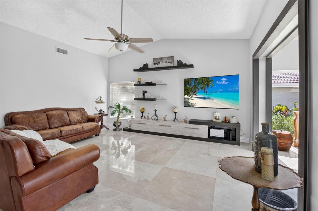 Remodeled kitchen off family room