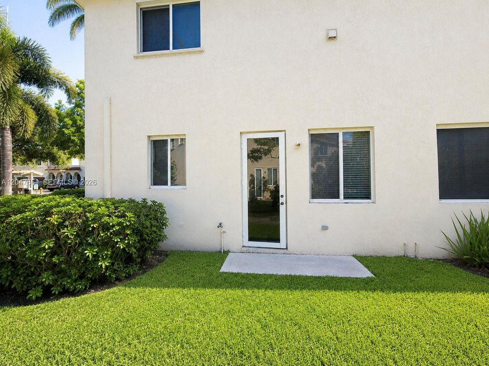Enjoy outdoor living with a private patio just steps from the dining area.