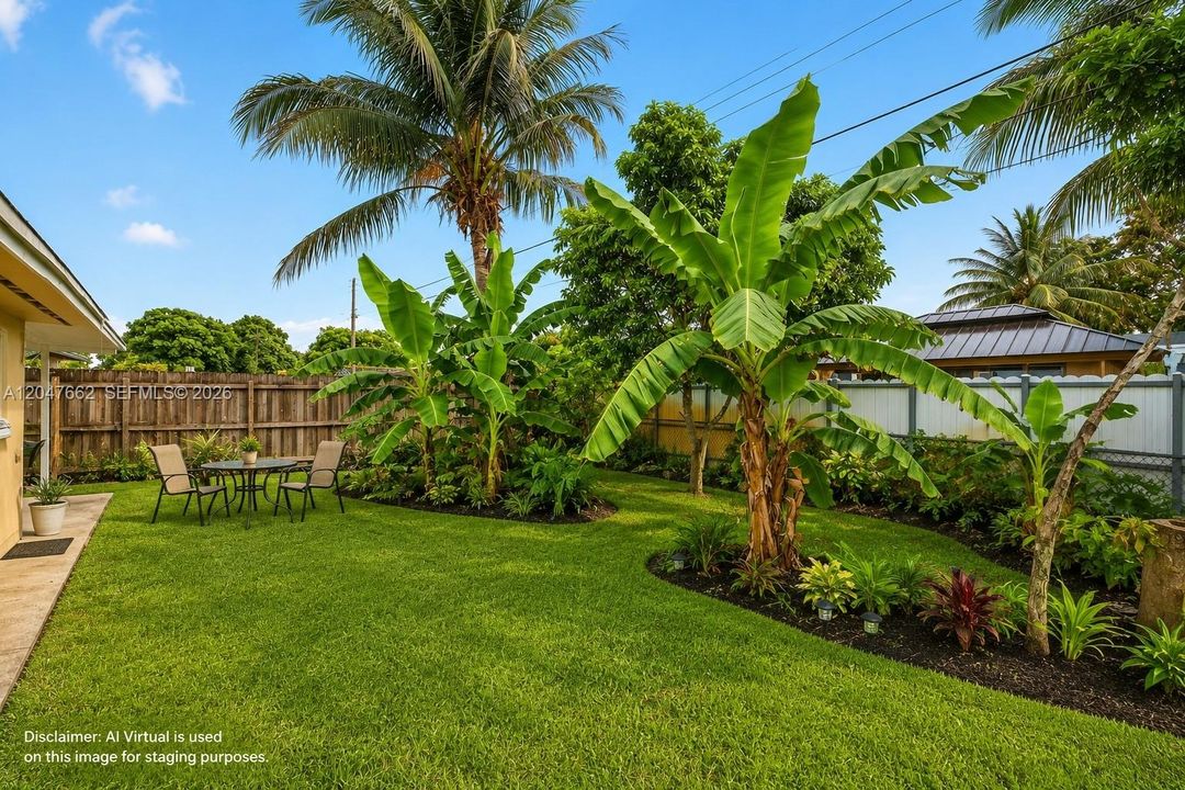Disclaimer: AI / Virtual Enhancements & Staging Used grass filled in & new plants added