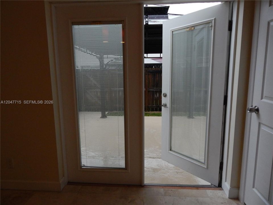 First Floor Bedroom Patio Exit