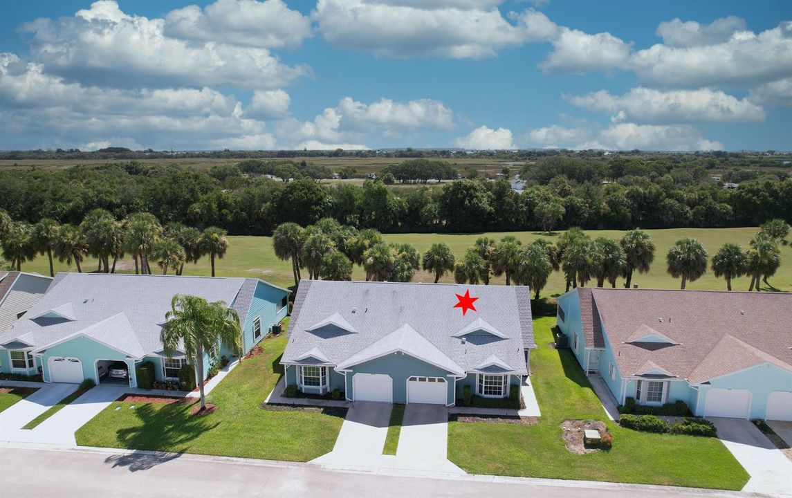 Aerial Front Exterior