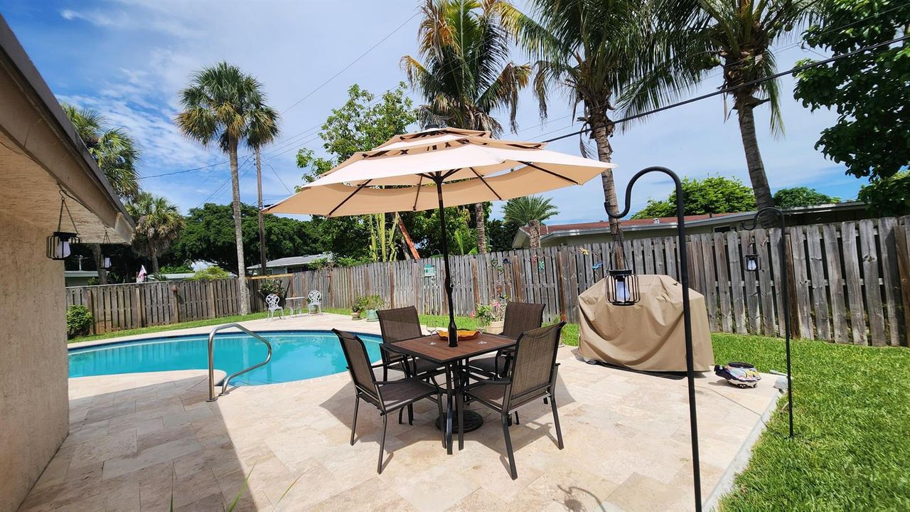 Spa like entertaining area