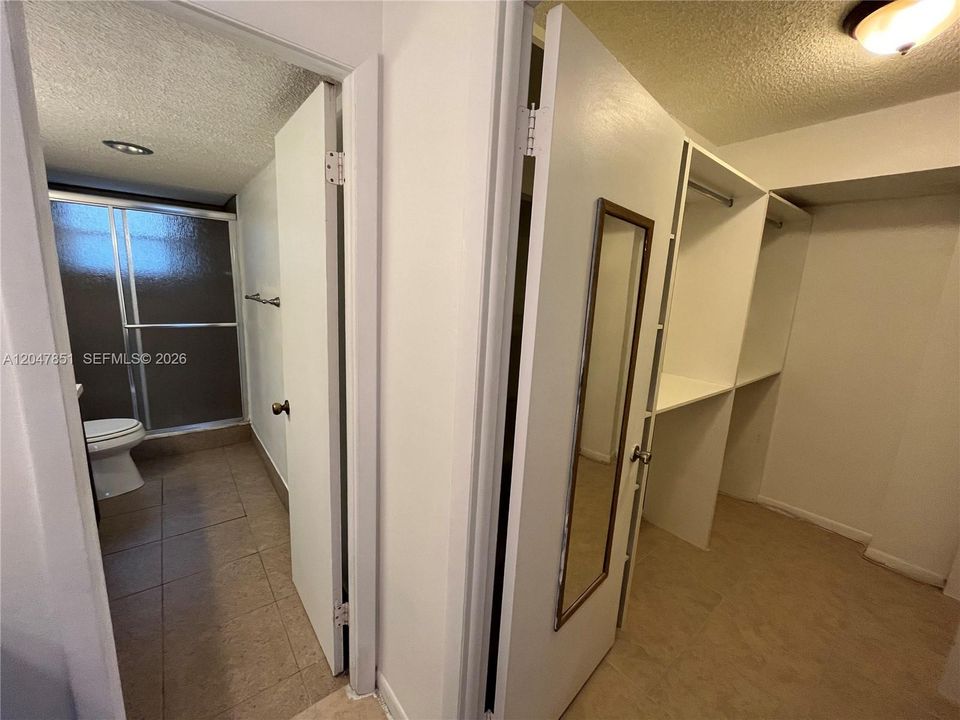 Master dressing area for Primary Bathroom