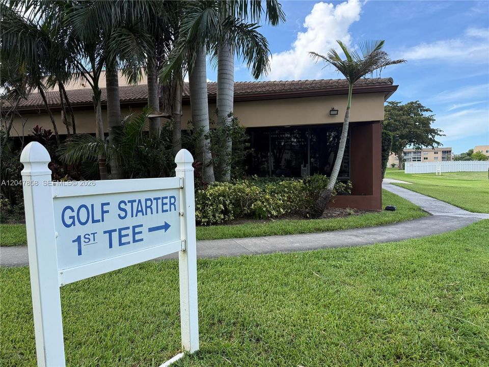 Golf course area