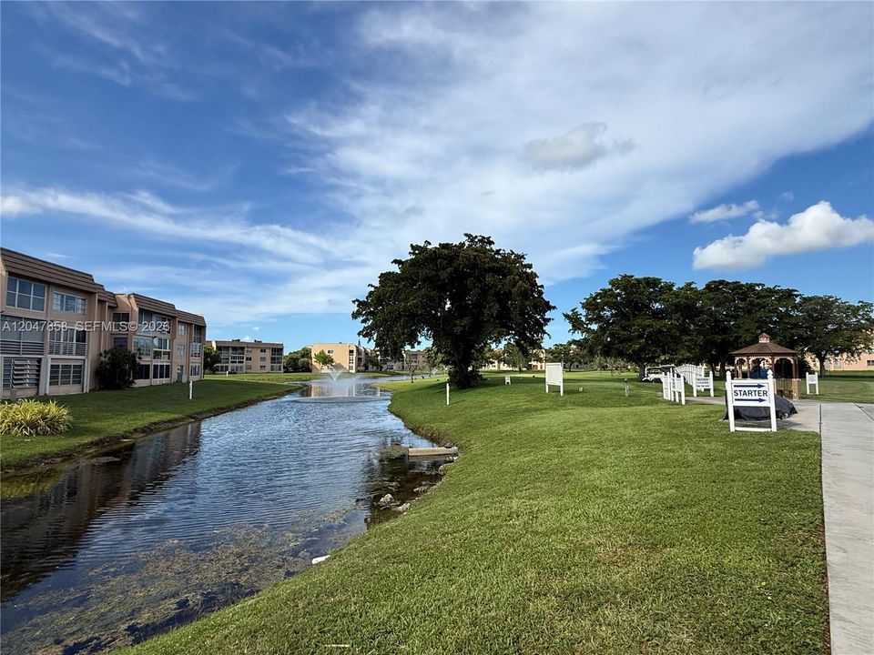 Golf course area